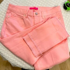 Lily Pulitzer Calla Lily Pink Jeans size 8 South Ocean